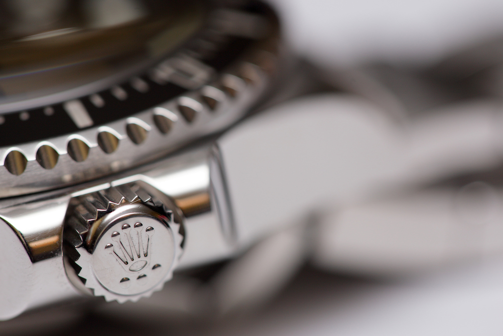 Close up of Rolex logo on watch | Rolex watch repair